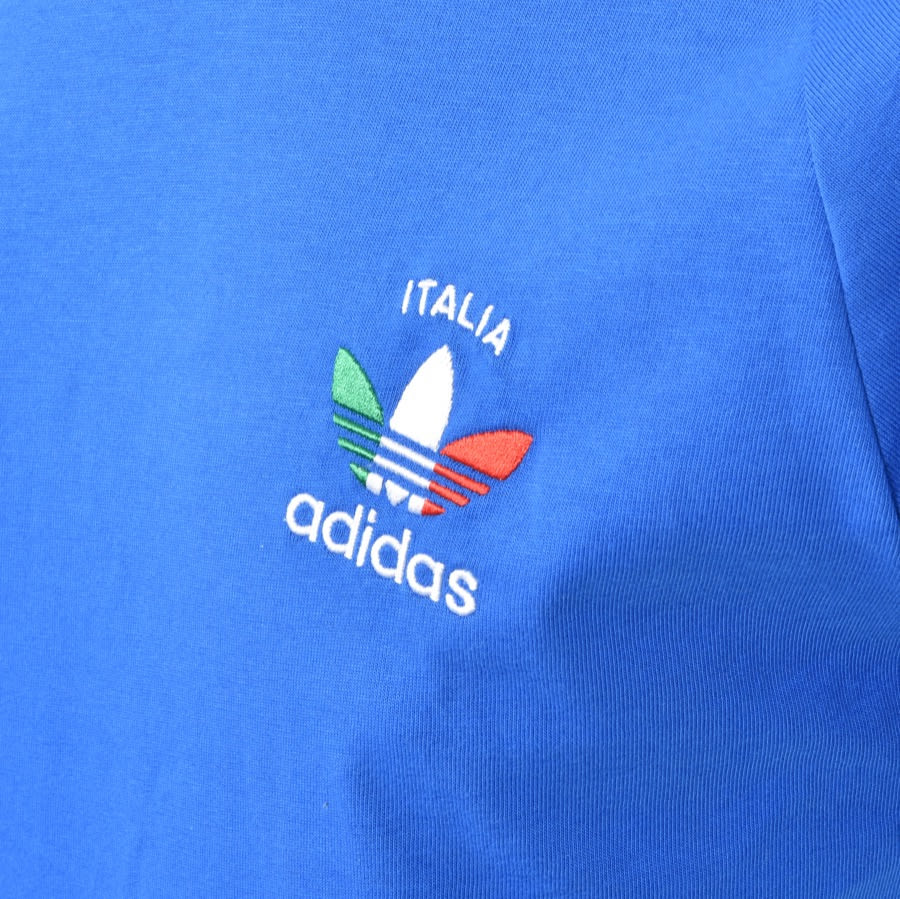 Alternative Image for ProductAdidas Originals 3 Stripe Italia T Shirt Blue3